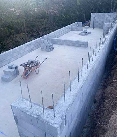 Maçonnerie gros œuvre extension maison Mirabeau Vaucluse